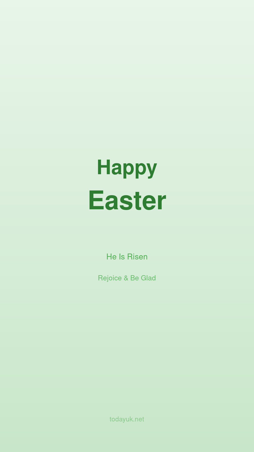 He Is Risen Easter 2026 green spring mobile wallpaper