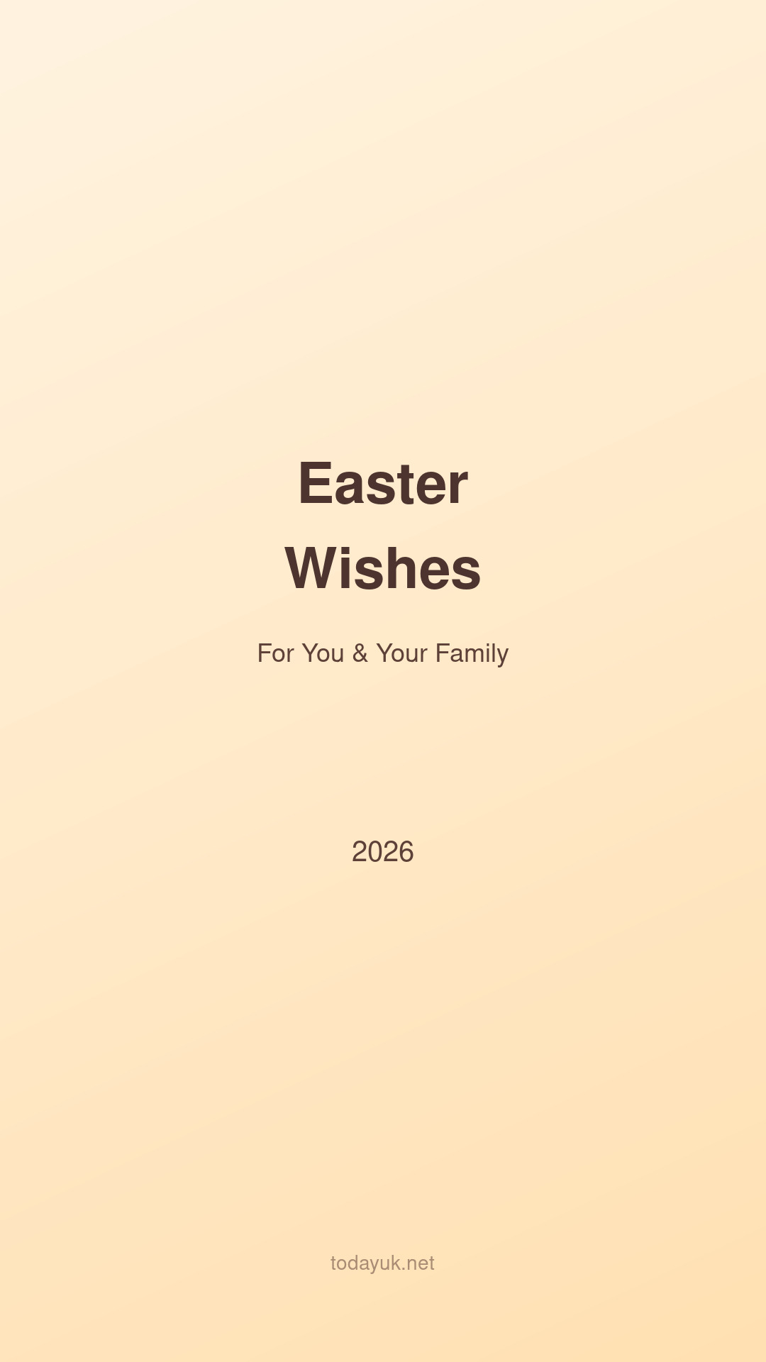 Easter wishes for you and your family 2026 warm mobile wallpaper
